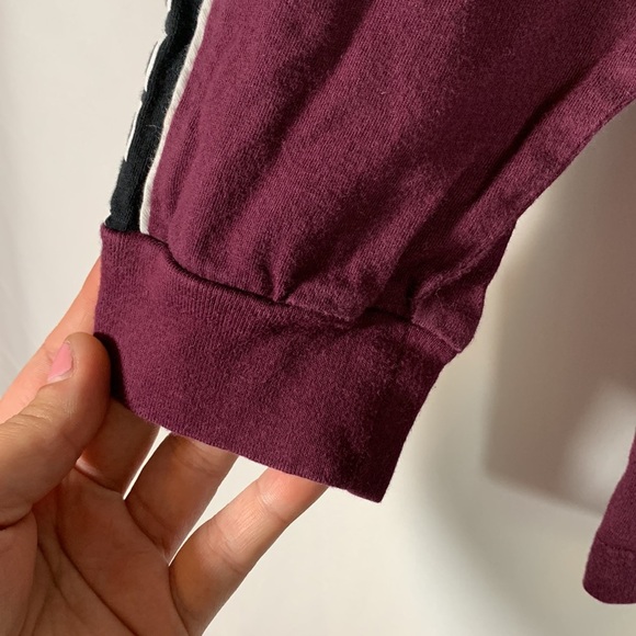 PINK Victoria’s Secret Dark Purple Long Sleeved Top - Picture 3 of 6
